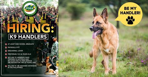 pdea hiring|PDEA Hiring: K9 Handlers .